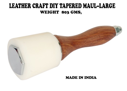 Leather Carving Mallet DIY Accessories Leather Work Comfortable Handle T  Head Printing Hammer Mauls Nylon Hammer