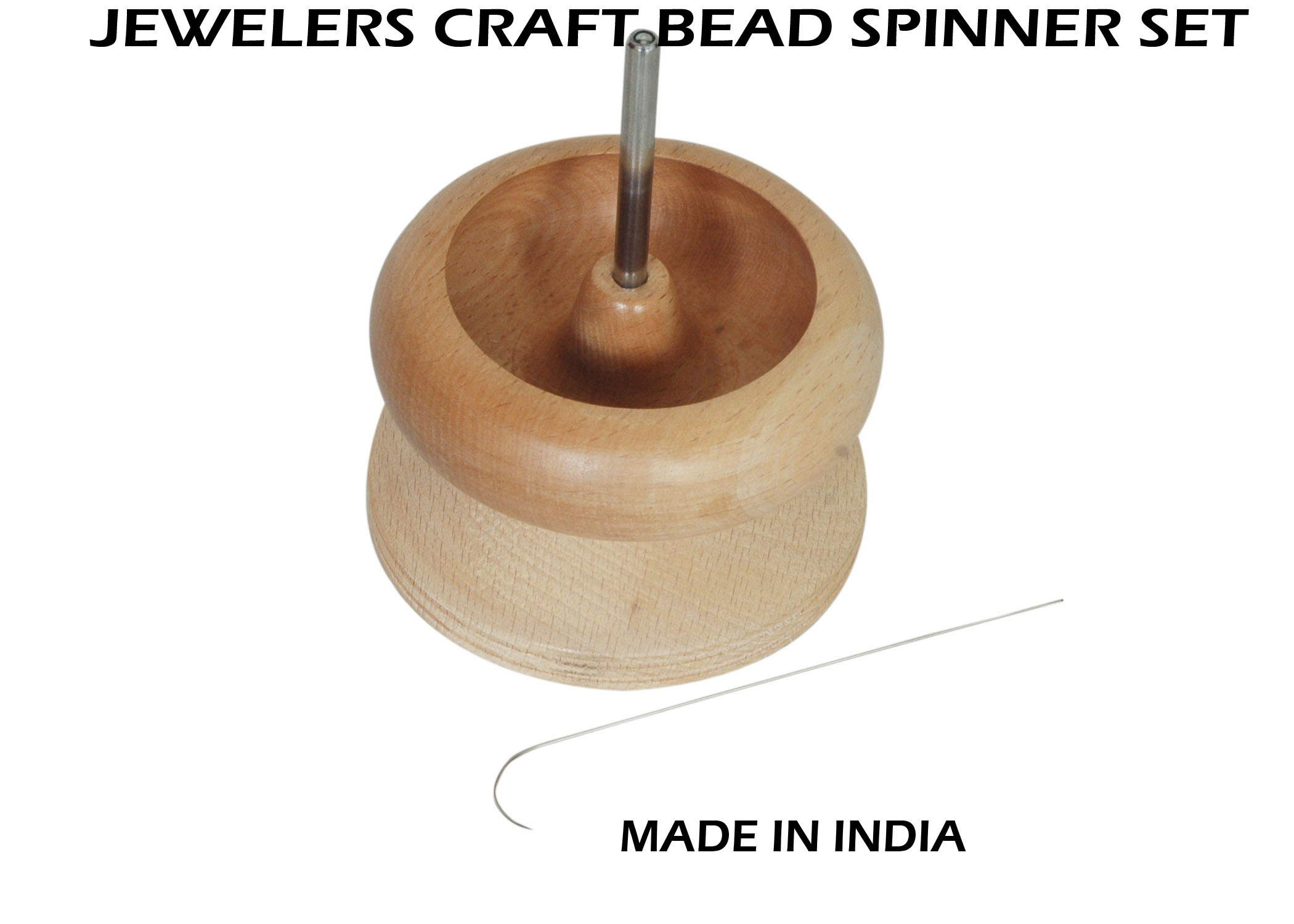 Wooden Bead Spinner, Bead Loader Spinner with Needle Jewelry Making Bead  Holder for Craft Stringing Beads – B.T.I ENGINEERS