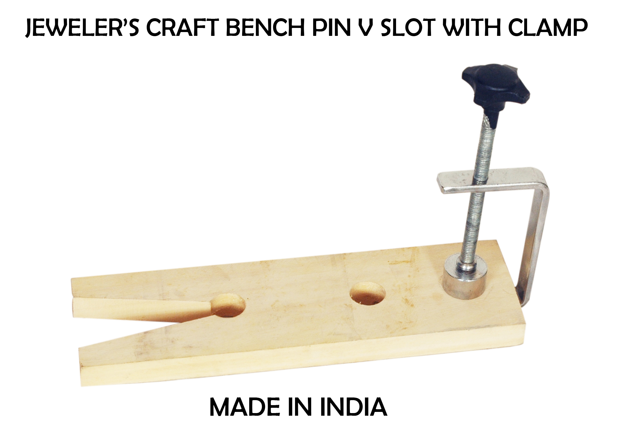 JETS Inc Bench Anvil Pin Clamp Jewelers Steel and Wood Block Jewelry Making  Bench Workbench By